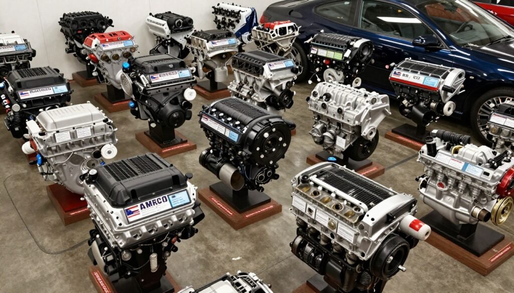 تشكيلة متنوعة من مكائن السيارات المستوردة والصينية