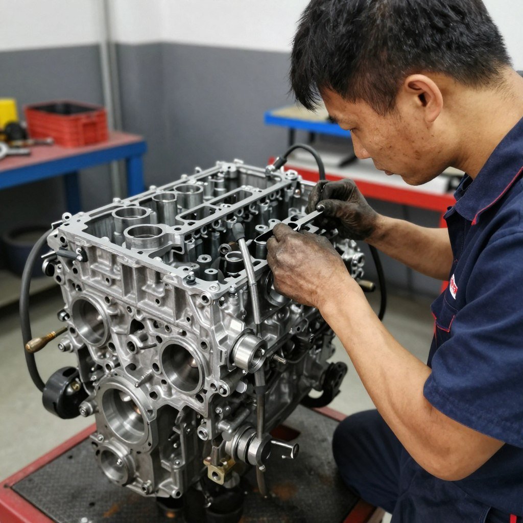 إصلاح متخصص لماكينة سيارات في ورشة المحترف الأول إصلاح متخصص لماكينة سيارات في ورشة المحترف الأول