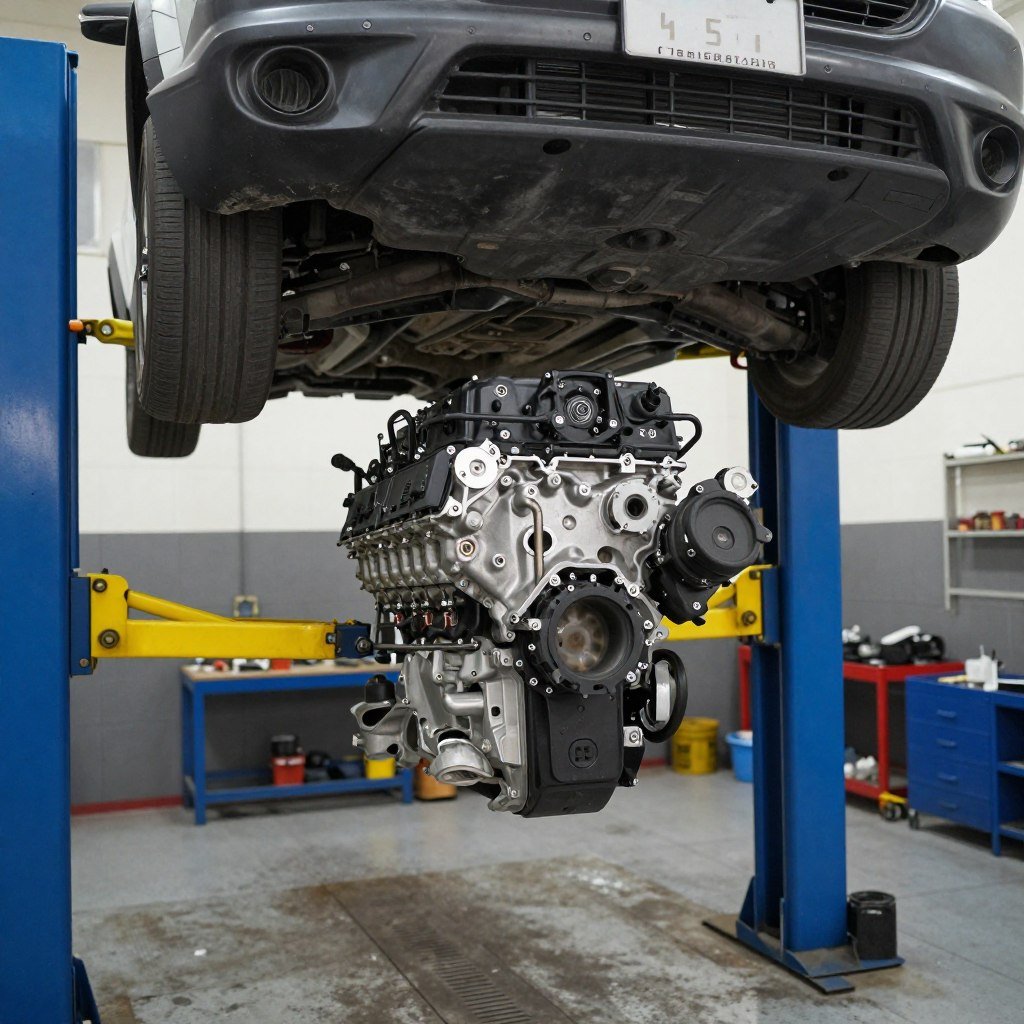 تركيب مكائن سيارات جديدة في ورشة المحترف الأول