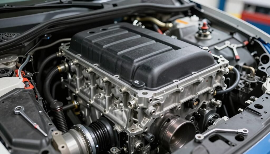 تصليح مكائن سيارات الرياض - مكينة سيارة أثناء عملية الإصلاح