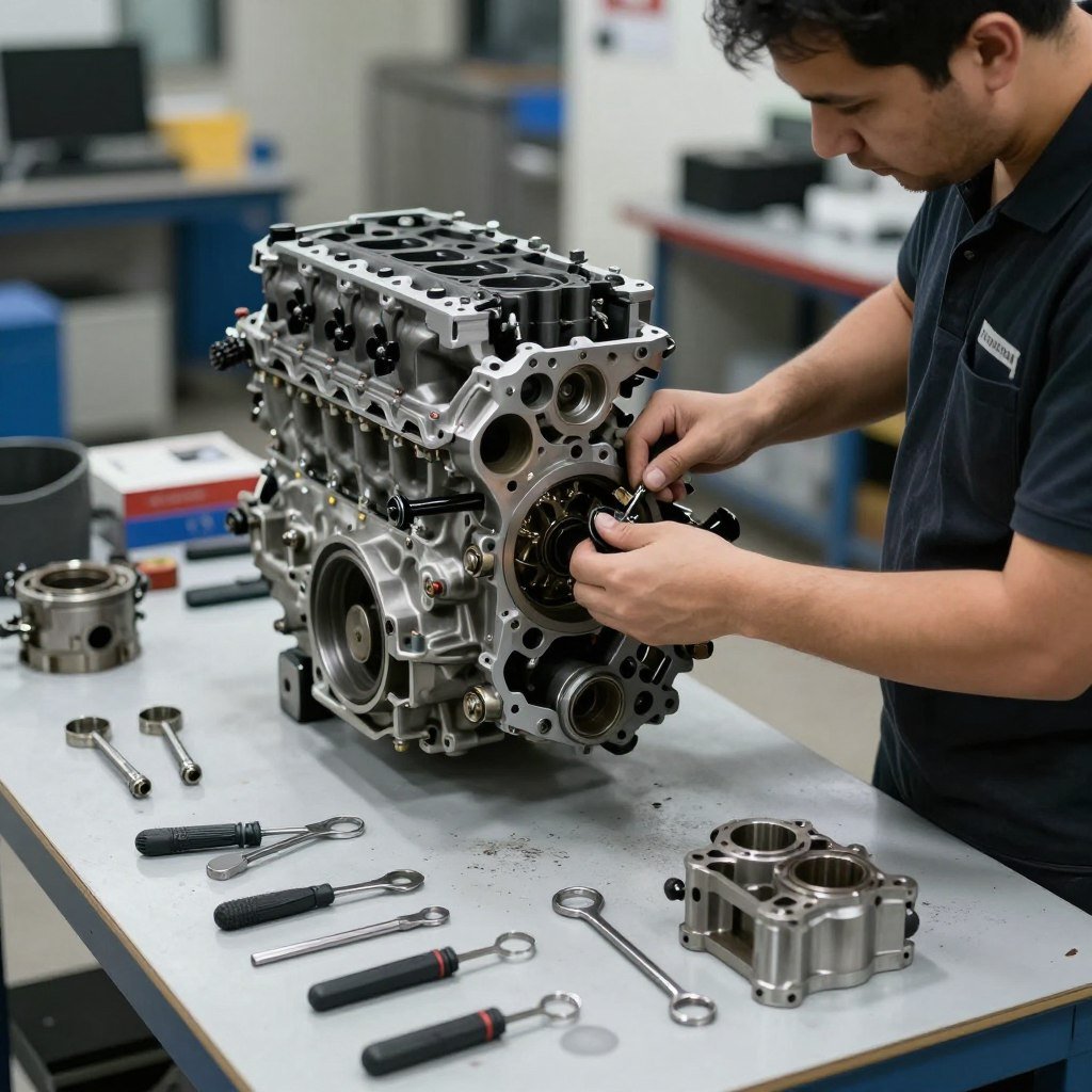 تفكيك محرك السيارة الصينية