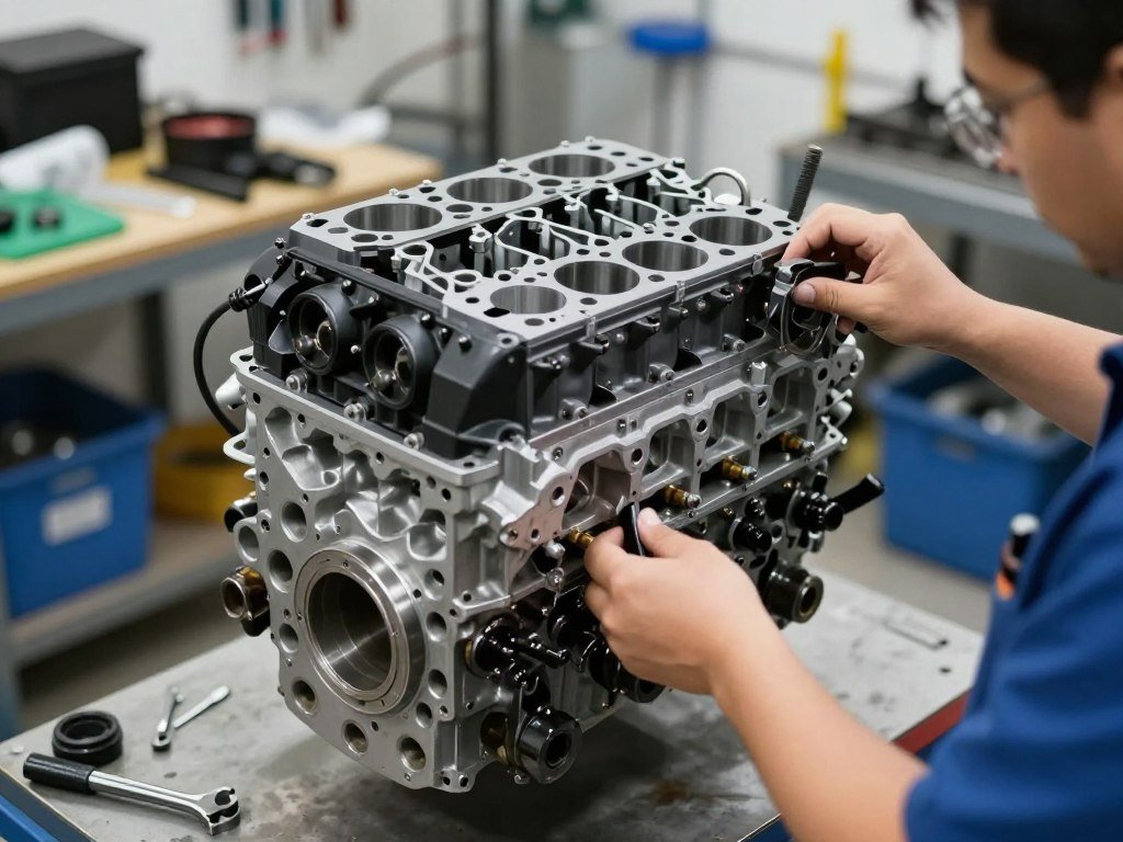 توظيب ماكينة سيارات ألمانية في ورشة المحترف الأول بالرياض توظيب ماكينة سيارات ألمانية في ورشة المحترف الأول بالرياض