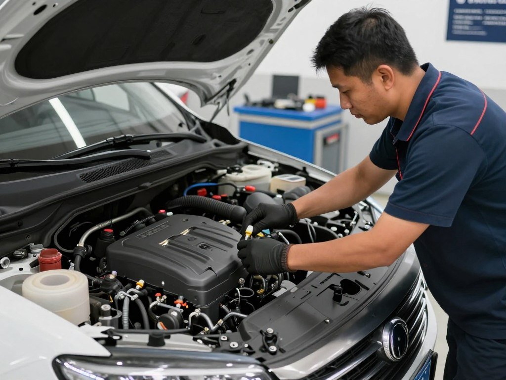 صيانة دورية لماكينة شان جان في المحترف الأول