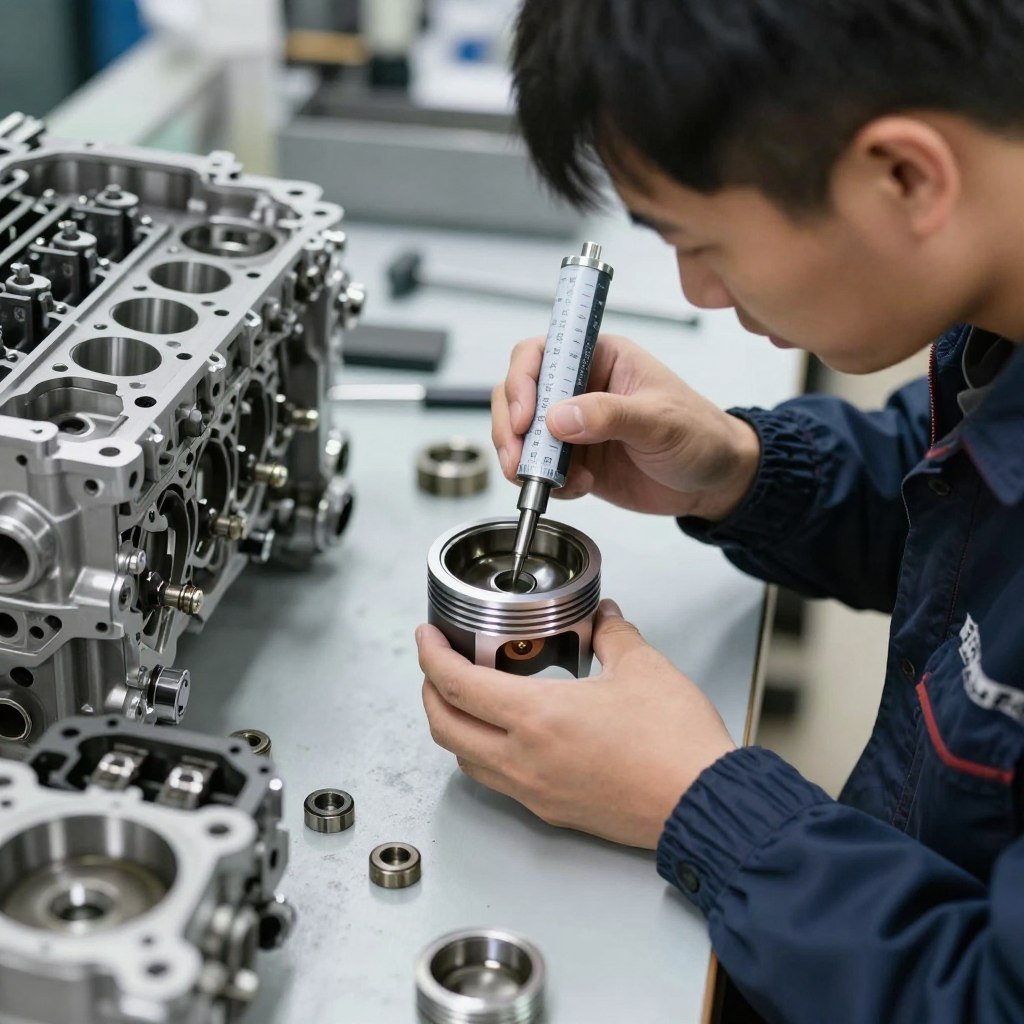 فحص قطع محرك السيارة الصينية