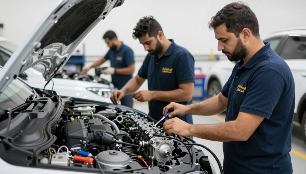 فريق المحترف الأول المتخصص في تركيب مكائن سيارات في الرياض