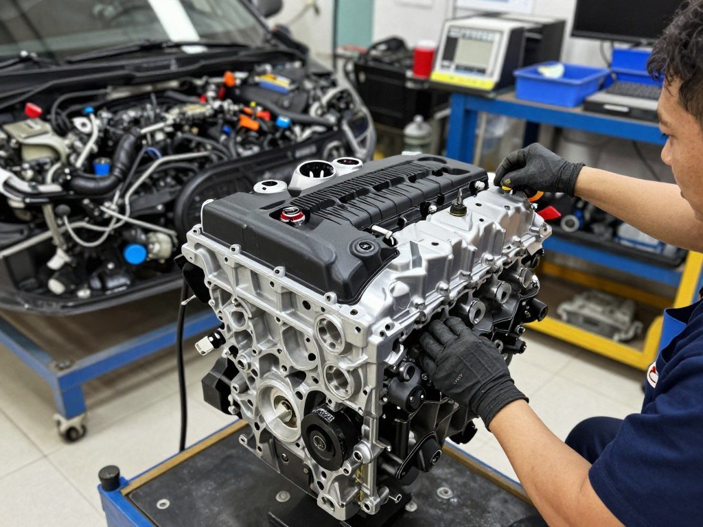 مكائن السيارات الكورية في ورشة المحترف الأول