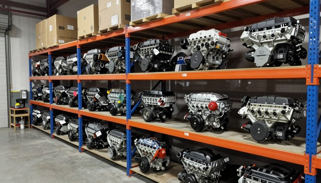 مكائن سيارات مستوردة متنوعة في مخزن المحترف الأول