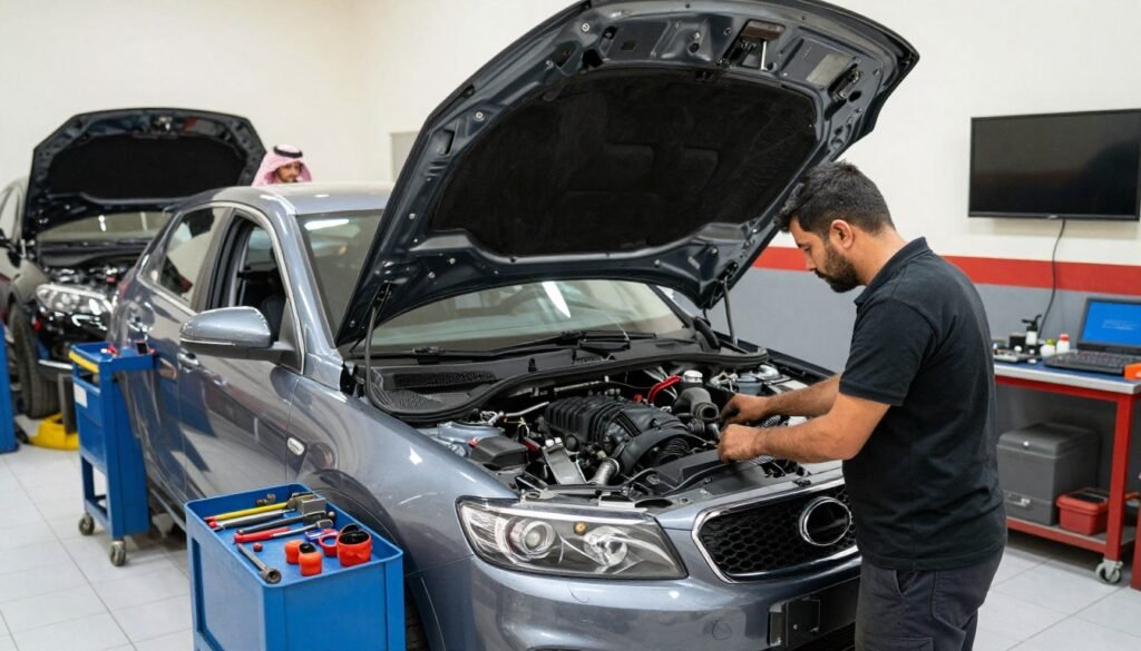 مكينة السلي سيارات في الرياض - خدمات صيانة وإصلاح المكائن