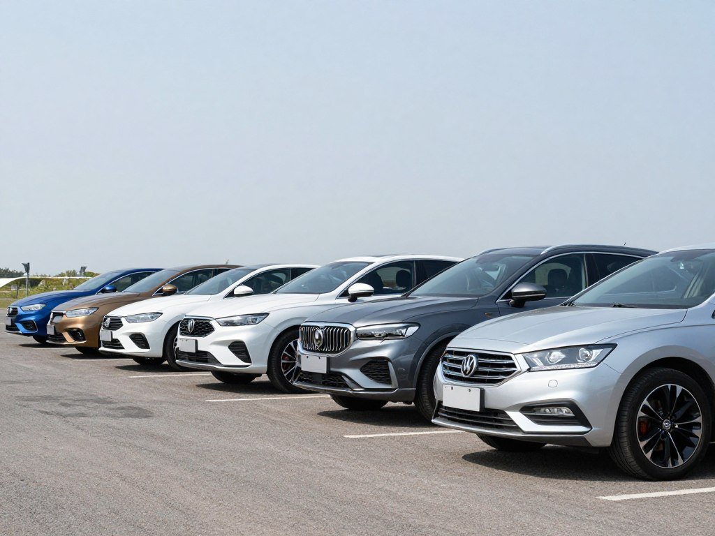 أنواع مختلفة من السيارات سيدان وسبورت ودفع رباعي