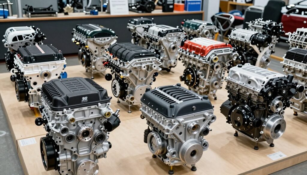 أنواع مكائن سيارات صينية مختلفة