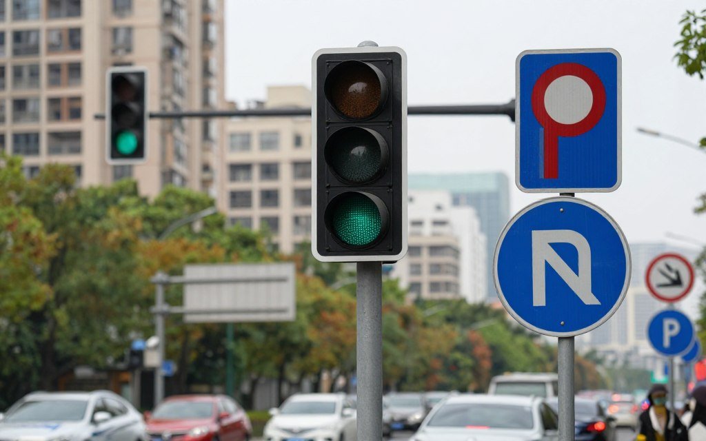 إشارات مرورية وعلامات طريق