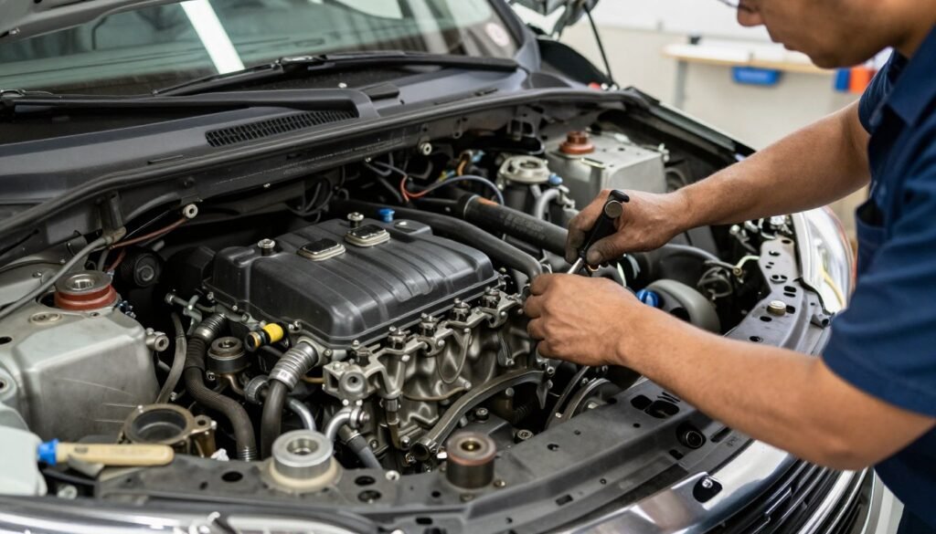 إصلاح محرك chrysler town