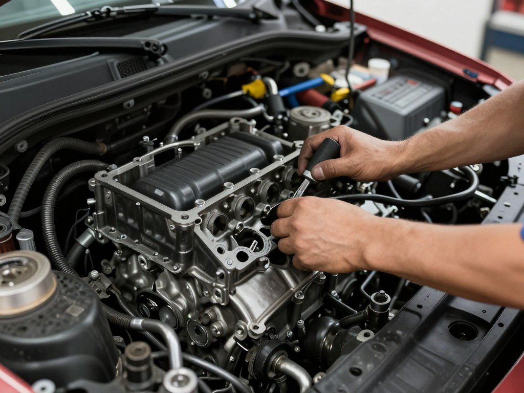 إصلاح محرك سيارة