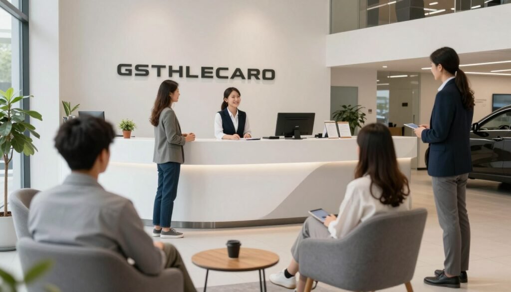 استقبال العملاء في المحترف الأول