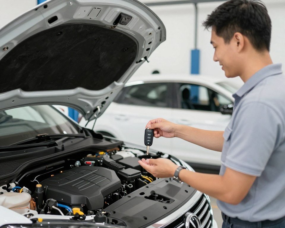 تسليم سيارة بعد تركيب المكينة