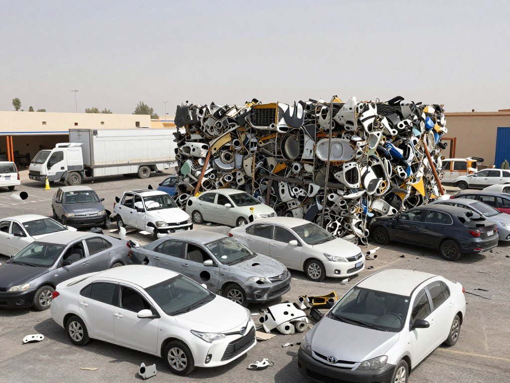 تشليح سيارات تويوتا مصدومة في الرياض