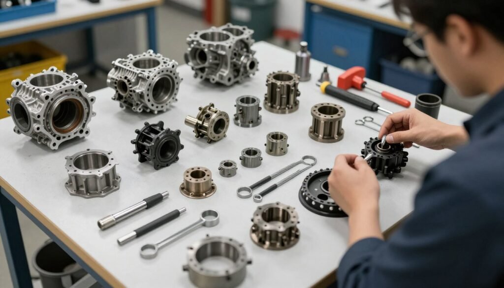 توضيب مكائن جربكسات في ورشة متخصصة بالرياض