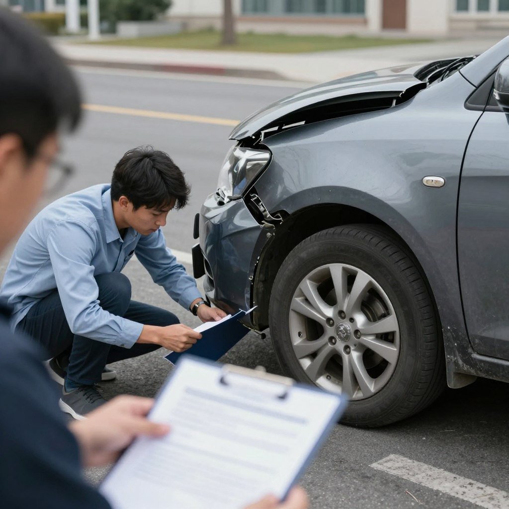 حادث سيارة بسيط