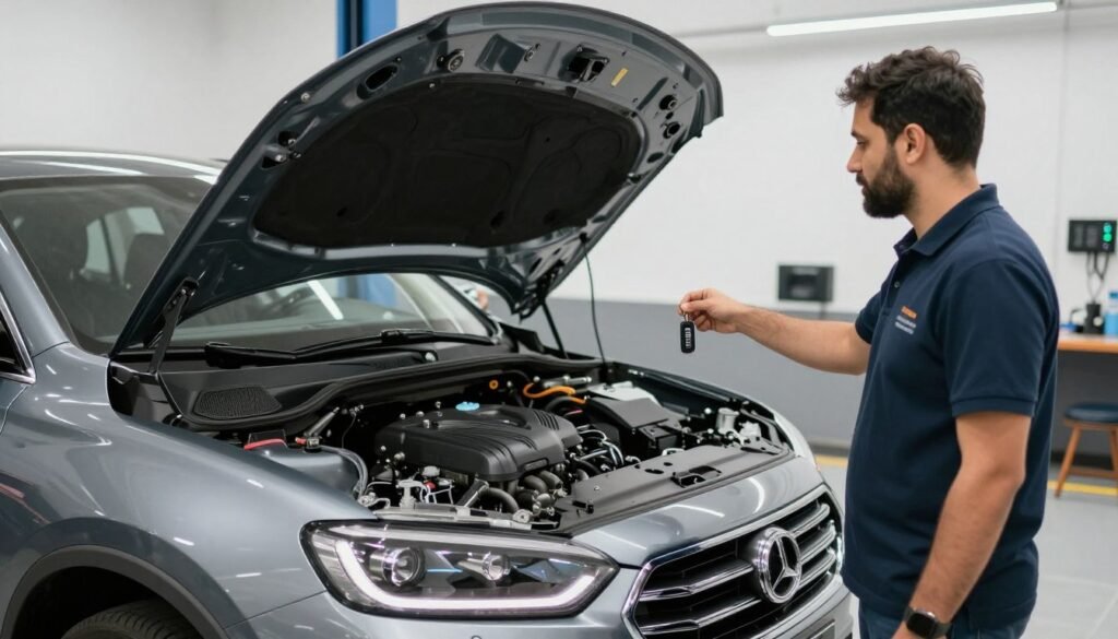 سيارة بعد تركيب محرك جديد