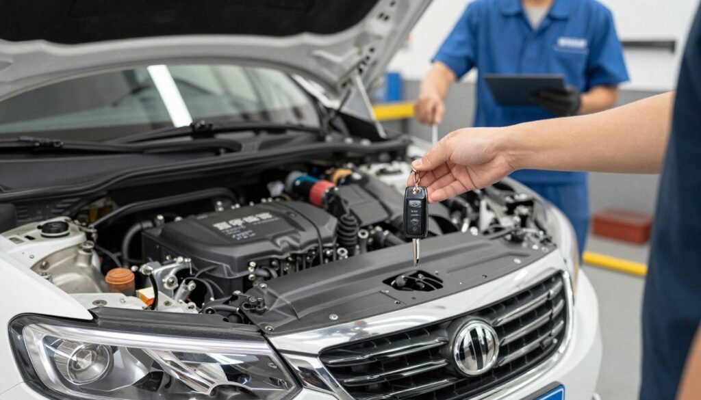 سيارة بعد صيانة المحرك الكاملة