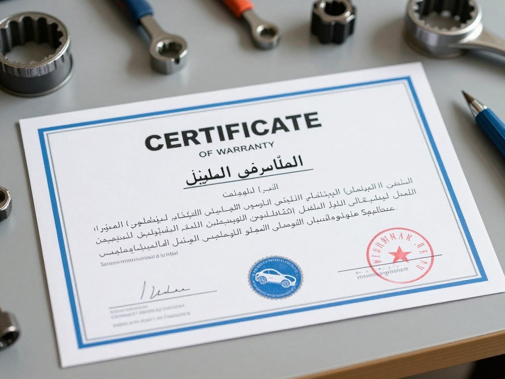 شهادة ضمان خدمات السيارات