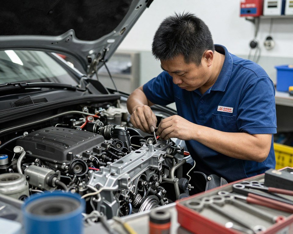 صيانة وإصلاح المكائن الصيني للسيارات
