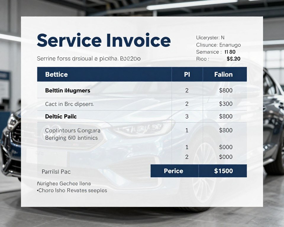 فاتورة واضحة وشفافة للخدمة