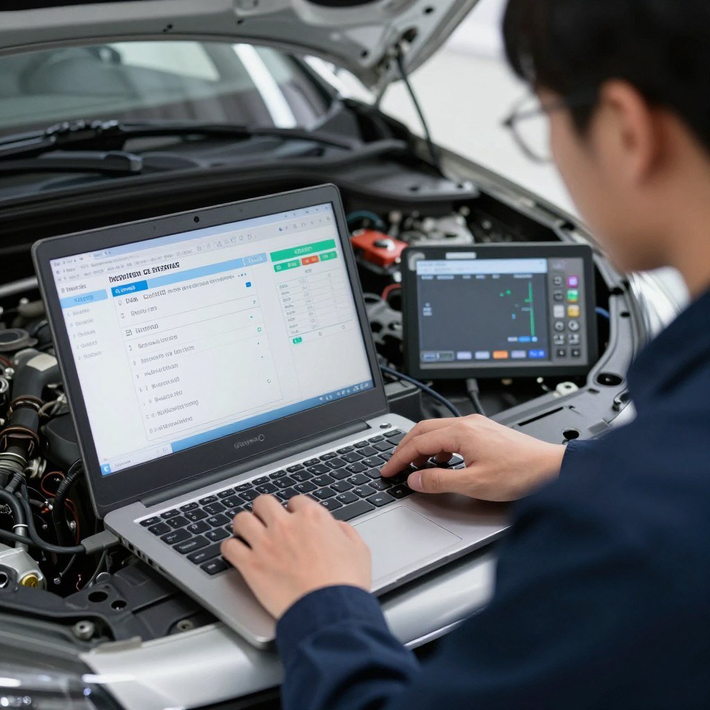 فحص المحرك بالكمبيوتر