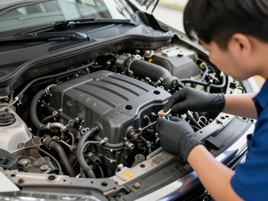 فحص المحرك خارجياً فحص المحرك خارجياً