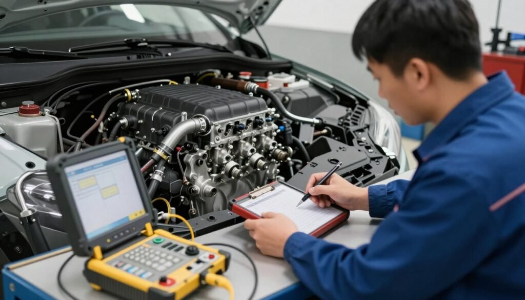 فحص جودة المحرك قبل التركيب