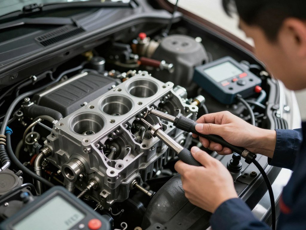 فحص ضغط أسطوانات المحرك فحص ضغط أسطوانات المحرك