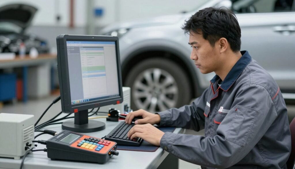 فحص قطع غيار هونداي في تشليح السلي