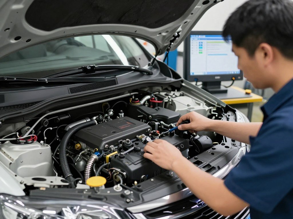 فحص محرك chrysler