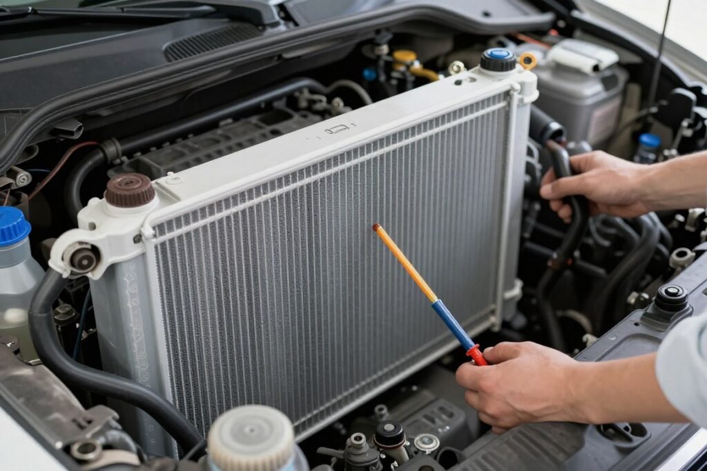 فحص نظام تبريد المحرك