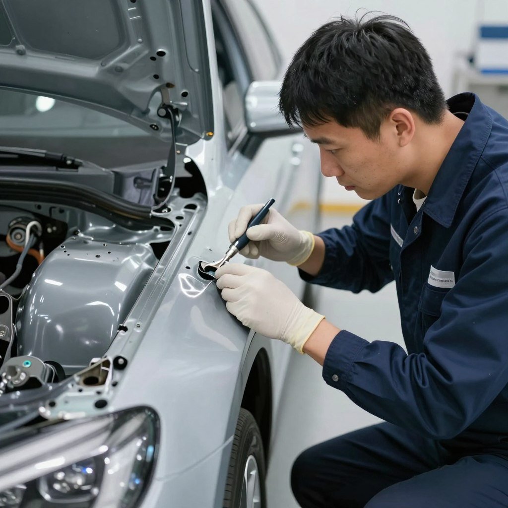 فحص هيكل سيارة خارجي