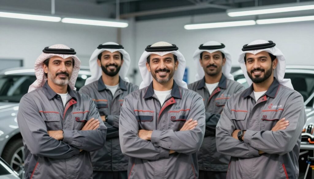 فريق عمل محترف في مركز المحترف الأول