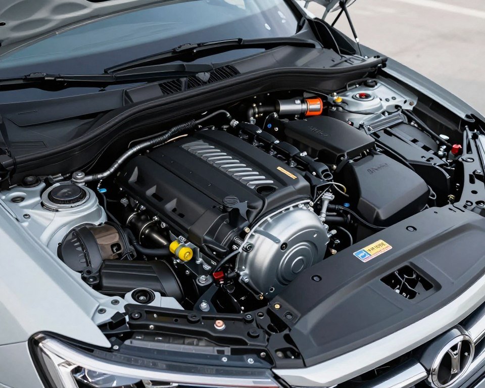 محرك سيارة سيدان حديث