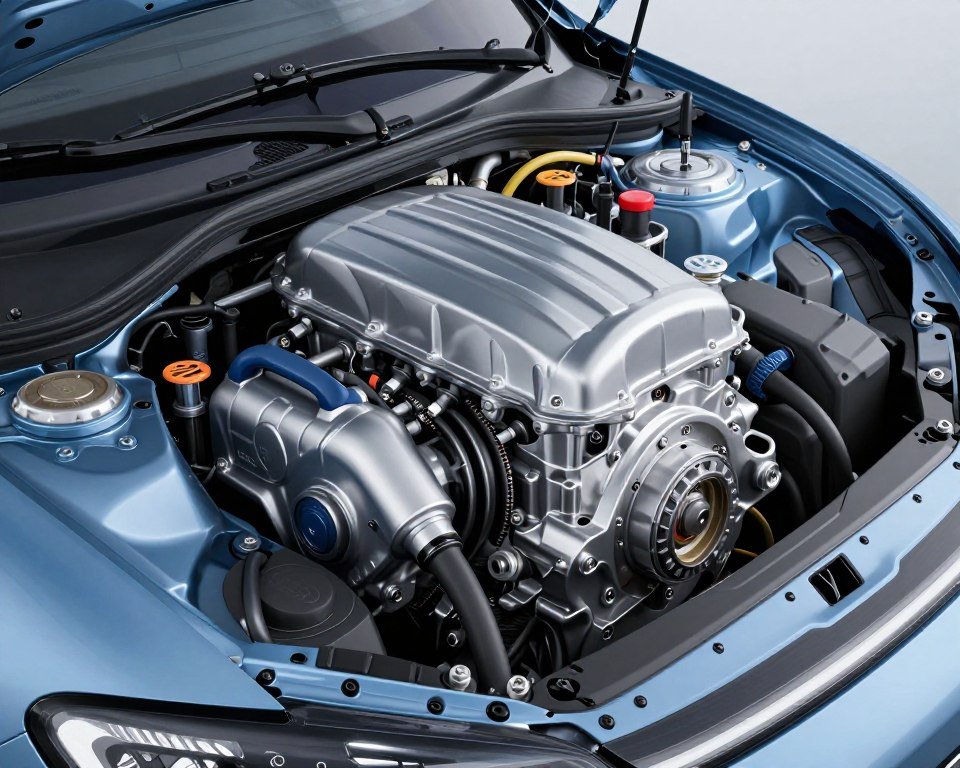 محرك هجين يجمع بين البنزين والكهرباء محرك هجين يجمع بين البنزين والكهرباء