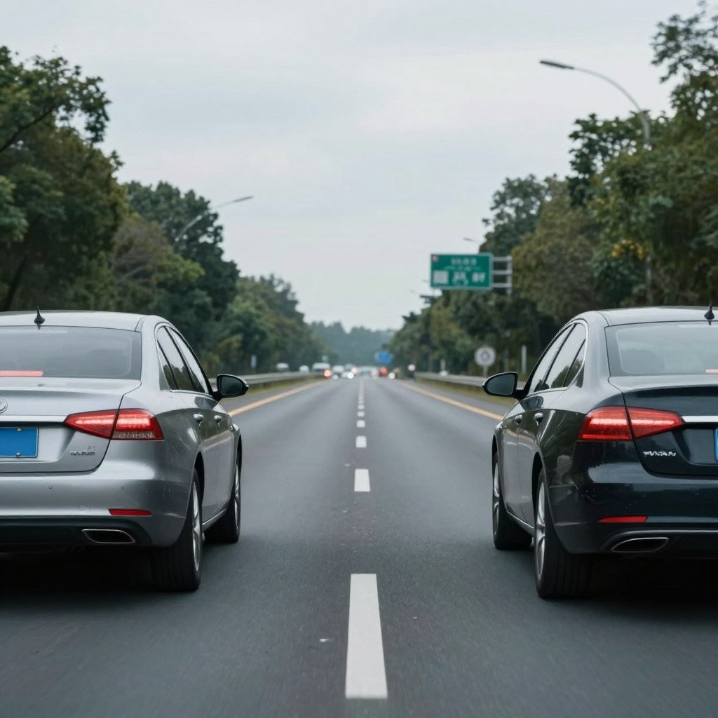 مسافة آمنة بين سيارتين