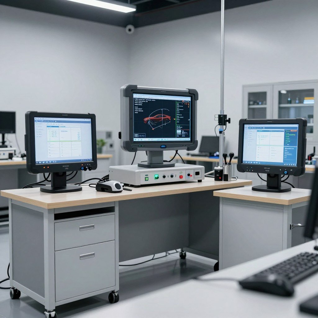 معدات فحص محركات حديثة